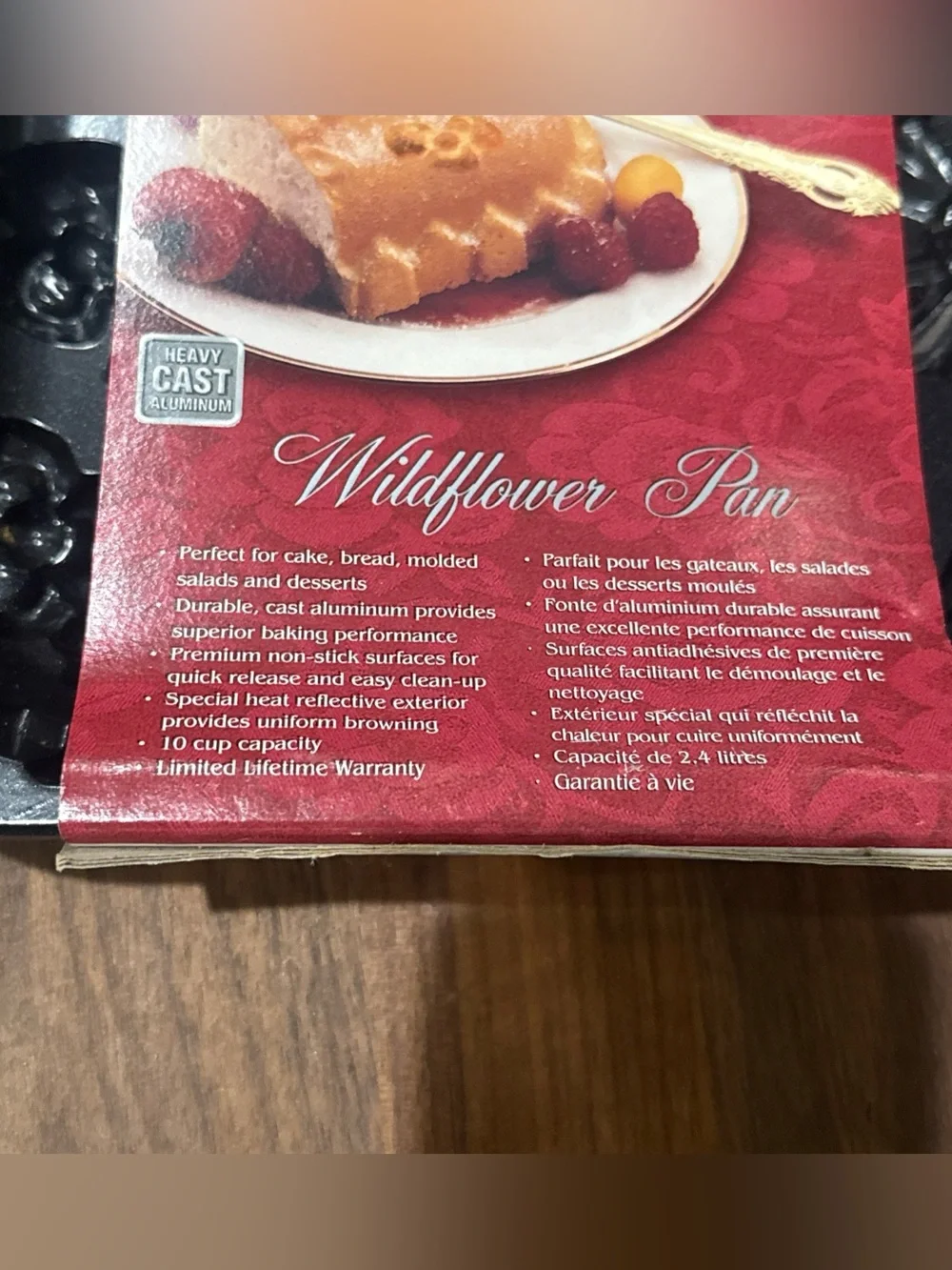 Nordic Ware Wildflower Cast Aluminum Bake Pan - Black - New